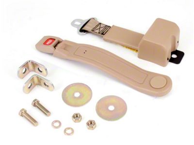 2-Point Retractable Seat Belt; Tan (87-95 Jeep Wrangler YJ)