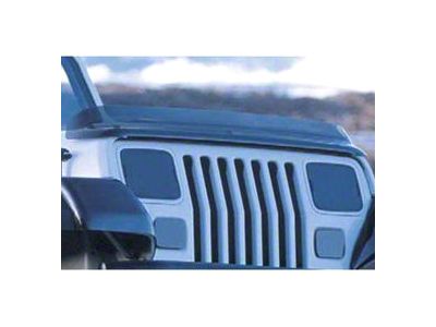 Rugged Ridge Hood Bug Deflector; Smoked (87-06 Jeep Wrangler YJ & TJ)
