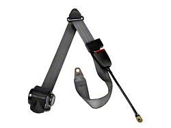 3-Point Tri-Lock Seat Belt; Black (87-91 Jeep Wrangler YJ)