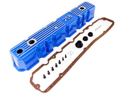 Aluminum Valve Cover; Blue (1987 4.2L Jeep Wrangler YJ)