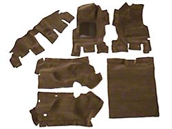 Complete Molded Replacement Carpet; Dark Saddle (97-02 Jeep Wrangler TJ)