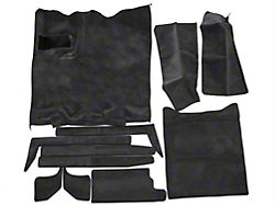 Complete Molded Replacement Carpet; Graphite (87-95 Jeep Wrangler YJ)