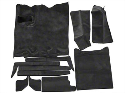 Complete Molded Replacement Carpet; Graphite (87-95 Jeep Wrangler YJ)