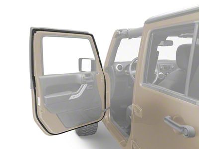 OPR Front Door Weatherstrip; Driver Side (07-18 Jeep Wrangler JK)