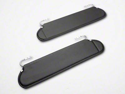 OPR Replacement Sun Visors; Black (03-06 Jeep Wrangler TJ)