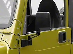 OPR Side Mirrors; Black (87-02 Jeep Wrangler YJ & TJ)