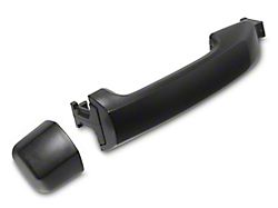 OPR Exterior Door Handle without Keyhole Opening; Front Passenger Side/Rear; Textured Black (07-21 Tundra)