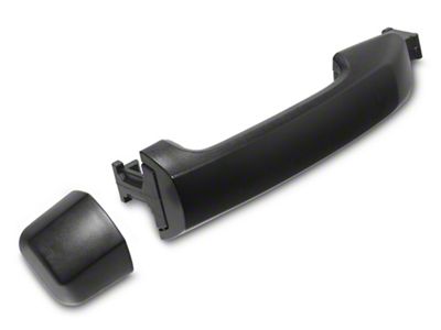 OPR Exterior Door Handle without Keyhole Opening; Front Passenger Side/Rear; Textured Black (07-21 Tundra)