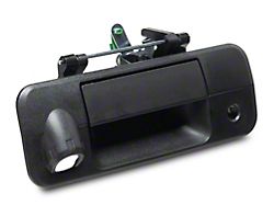 OPR Tailgate Handle with Backup Camera Opening; Textured Black (07-13 Tundra)