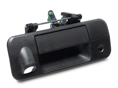 OPR Tailgate Handle with Backup Camera Opening; Textured Black (07-13 Tundra)