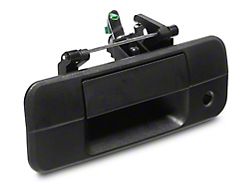 OPR Tailgate Handle without Backup Camera Opening; Textured Black (07-13 Tundra)