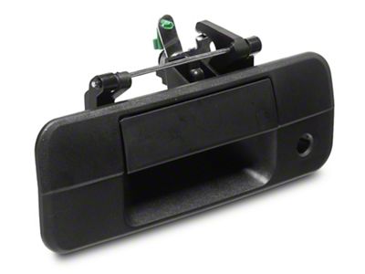 OPR Tailgate Handle without Backup Camera Opening; Textured Black (07-13 Tundra)
