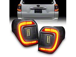 Oracle Flush Style LED Tail Lights; Black Housing; Tinted Lens (14-24 4Runner)