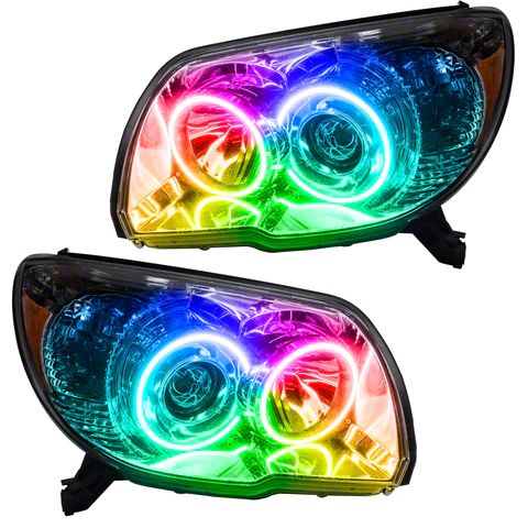 thumbnail image 2 of 4" Round Blue Halo Fog Lights - Chrome Housing Clear Lens Universal Set Of 4 2 of 6