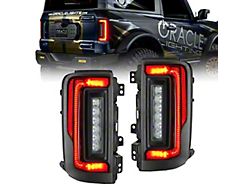 Oracle Flush Mount LED Tail Lights; Black Housing; Tinted Lens (21-26 Bronco w/ Factory Halogen Tail Lights)