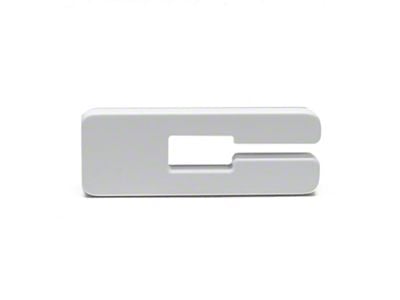 Oracle Illuminated White LED Letter Badge; Matte White; C (Universal; Some Adaptation May Be Required)