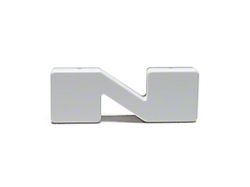 Oracle Illuminated White LED Letter Badge; Matte White; N (Universal; Some Adaptation May Be Required)