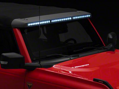 Oracle Integrated Windshield Roof LED Light Bar System; Carbonized Gray (21-25 Bronco)