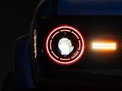 Oracle Oculus ColorSHIFT Bi-LED Projector Headlights; Black Housing; Clear Lens (21-25 Bronco)