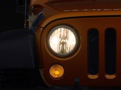 Oracle OE Style Headlights with ColorSHIFT Halo; Chrome Housing; Clear Lens (07-18 Jeep Wrangler JK)