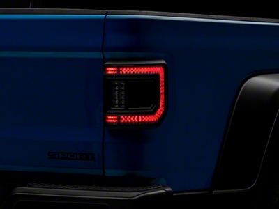 Oracle Flush Mount LED Tail Lights; Black Housing; Tinted Lens (20-25 Jeep Gladiator JT)