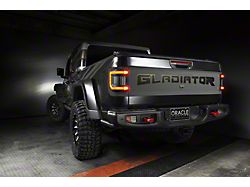 Oracle Flush Mount LED Tail Lights; Black Housing; Tinted Lens (20-26 Jeep Gladiator JT)