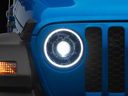 Oracle Oculus Bi-LED Projector Headlights with Heated Lens; Black Housing; Clear Lens (20-25 Jeep Gladiator JT)