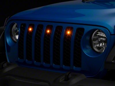 Oracle Pre-Runner Style LED Grille Light Kit; Amber (20-25 Jeep Gladiator JT)
