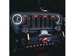 Oracle Pre-Runner Style LED Grille Light Kit; Tinted Lens (24-26 Jeep Gladiator JT)