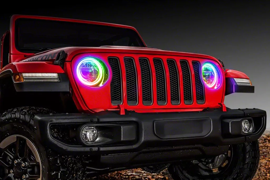 Oracle Jeep Wrangler ColorSHIFT RGB+W Headlight DRL Upgrade