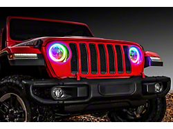 Oracle ColorSHIFT RGB+W Headlight DRL Upgrade Kit (18-25 Jeep Wrangler JL w/ Factory LED Headlights)