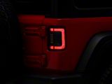 Oracle Flush Mount LED Tail Lights; Black Housing; Red Clear Lens (18-26 Jeep Wrangler JL)