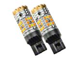 Oracle Front Turn Signal/DRL Switchback LED Bulbs; 7443CK (18-25 Jeep Wrangler JL Sport)
