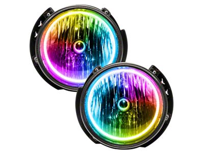 Oracle Headlight Assembly; Dynamic ColorSHIFT SMD Pre-Assembled Headlights (07-16 Jeep Wrangler JK)