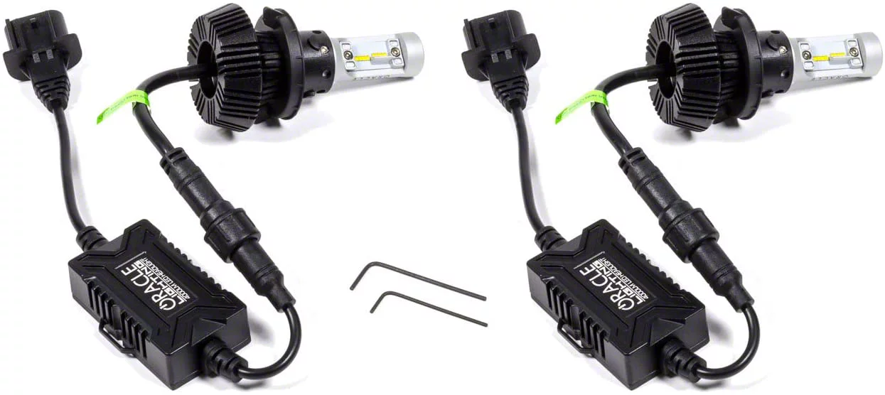 ラングラer392 Oracle Jeep Wrangler LED Headlight Bulbs; H13 5236-001 (07