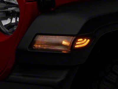 Oracle LED Front Sidemarkers; Smoked (18-25 Jeep Wrangler JL)
