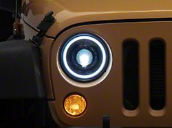 Oracle Oculus 7-Inch Switchback Bi-LED Projector Headlights; Black Housing; Clear Lens (07-18 Jeep Wrangler JK)