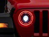 Oracle Oculus Bi-LED Projector Headlights with ColorSHIFT Halo; Black Housing; Clear Lens (18-26 Jeep Wrangler JL)