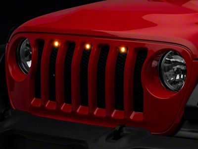 Oracle Pre-Runner Style LED Grille Light Kit; Amber (18-23 Jeep Wrangler JL)
