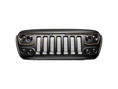 Oracle Vector PRO Series II Full LED Grille; Black (18-25 Jeep Wrangler JL)