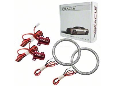 Oracle Waterproof Surface Mount LED Halo Fog Light Kit; White (07-25 Jeep Wrangler JK & JL w/ Factory LED Fog Lights)