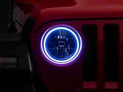 Oracle Waterproof Surface Mount LED Halo Headlight Kit; White (18-26 Jeep Wrangler JL)