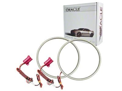 Oracle Waterproof Surface Mount LED Halo Headlight Kit; Red (07-18 Jeep Wrangler JK)
