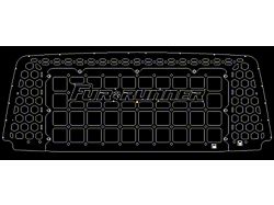 Orange Boxx Fabrication Rear Hatch Removeable Box Pattern Center Section with Honeycomb Pattern Surround and Fur Runner Cutout; Matte Black (03-09 4Runner)