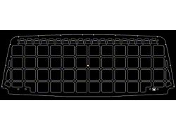 Orange Boxx Fabrication Rear Hatch Cover Box Type MOLLE Panel; Matte Black (10-24 4Runner)
