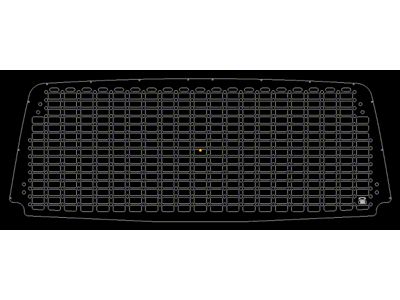 Orange Boxx Fabrication Rear Hatch Cover MOLLE Panel; Matte Black (03-09 4Runner)
