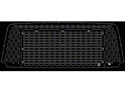 Orange Boxx Fabrication Rear Hatch Removeable MOLLE Pattern Center Section with Honeycomb Pattern Surround; Matte Black (03-09 4Runner)