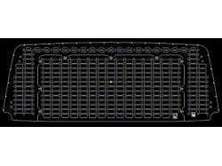 Orange Boxx Fabrication Rear Hatch Removeable MOLLE Pattern Center Section with MOLLE Pattern Surround; Matte Black (03-09 4Runner)