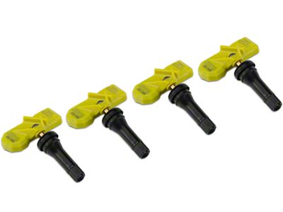 Valve Stem-Mounted TPMS Sensors with Rubber Valves; Set of Four (20-6/7/21 Jeep Gladiator JT)