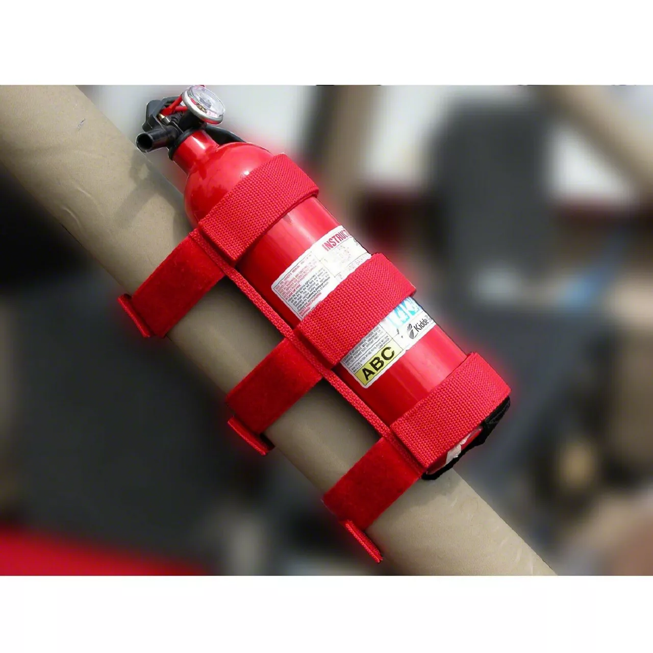 Outland Jeep Wrangler Sport Bar Fire Extinguisher Holder; Red 391330520 (7618 Jeep CJ7